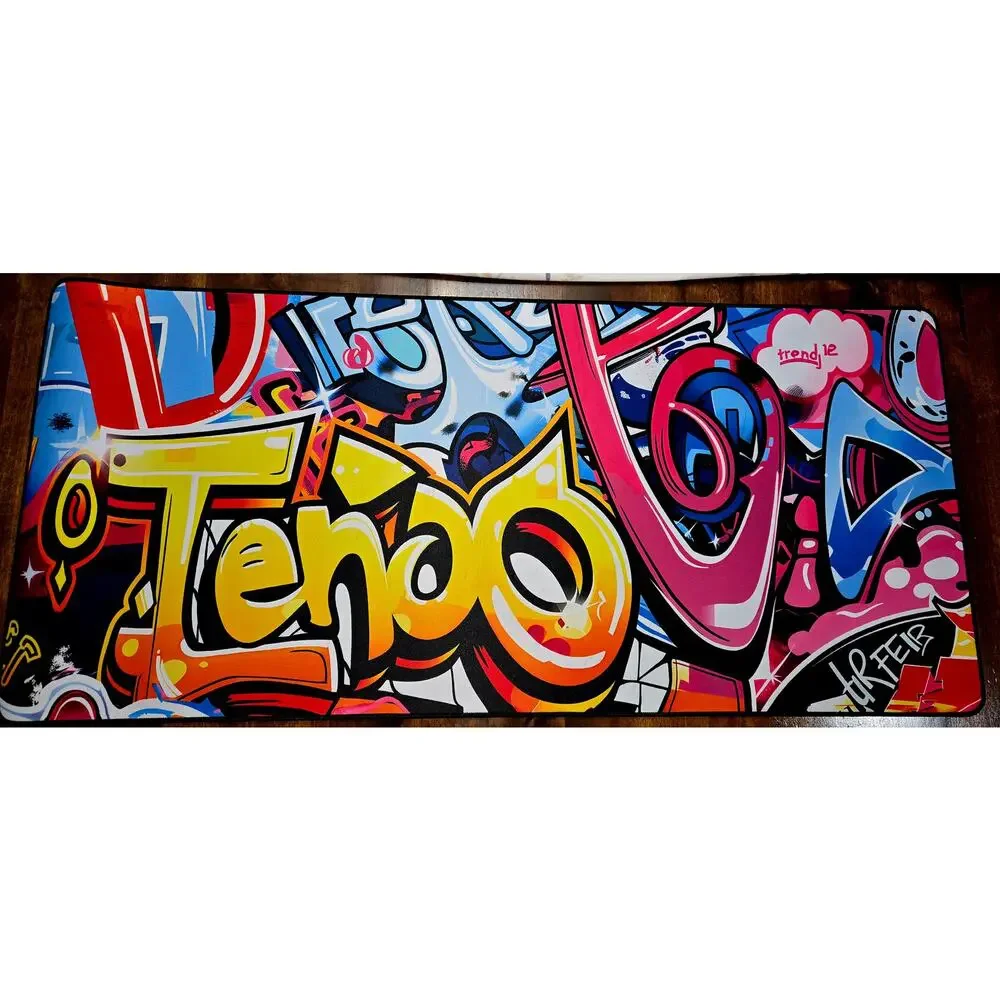 Graffiti “I Love Tempo” Desk Mat XXL Mouse Pad Gaming Keyboard Mat